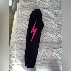 Aviator Nation Sweatpants-Pink Bolt